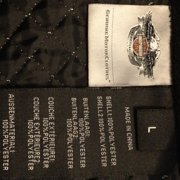 Harley Davidson Zip Up Fleece Jacket - Picture 3 of 4